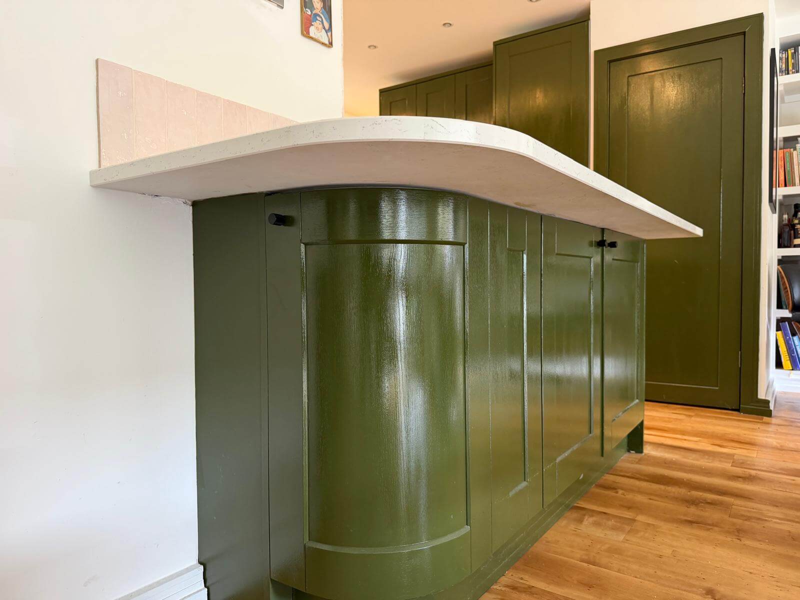 Before - Curved island kitchen