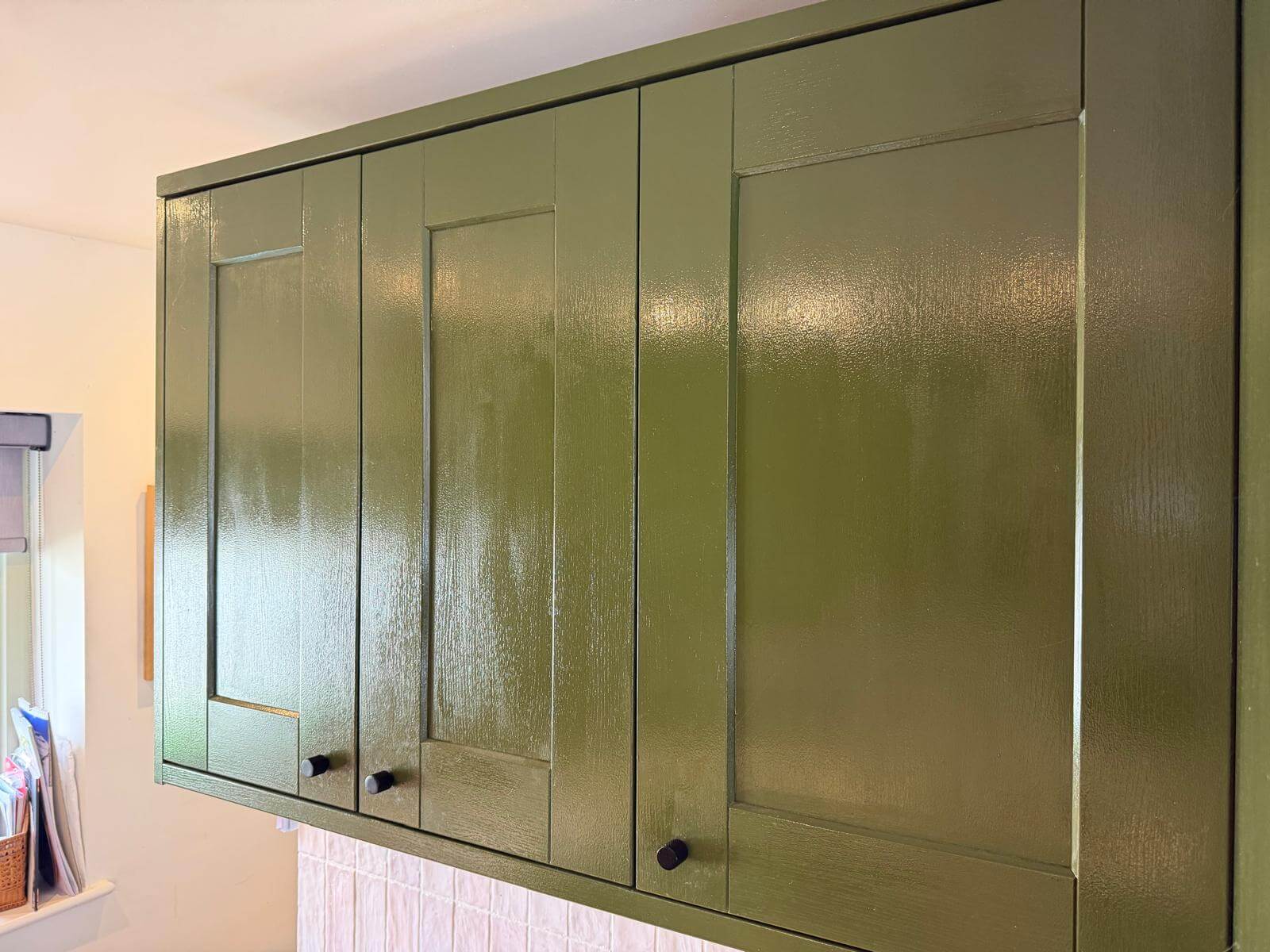 Before - Olive green shaker style