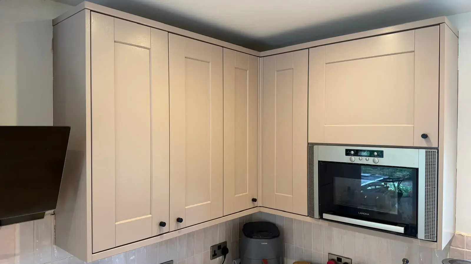After - Cabinets with microwave
